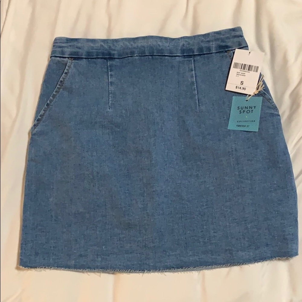 Forever 21 blue jean skirt
